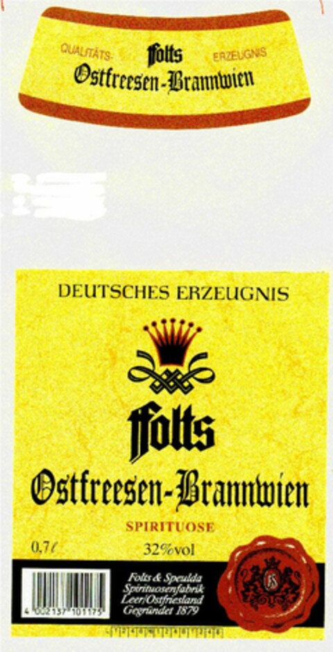 Ostfreesen-Brannwien Logo (DPMA, 29.11.1999)