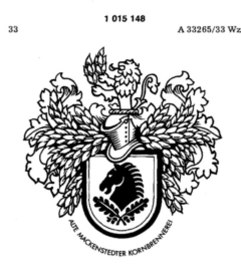 ALTE MACKENSTEDTER KORNBRENNEREI Logo (DPMA, 04/14/1980)