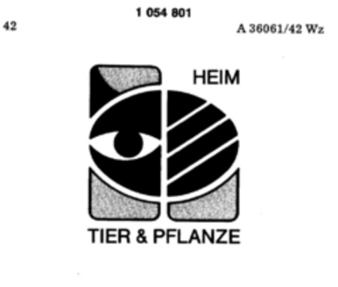 HEIM TIER & PFLANZE Logo (DPMA, 18.08.1982)