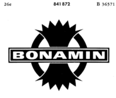 BONAMIN Logo (DPMA, 06.09.1966)