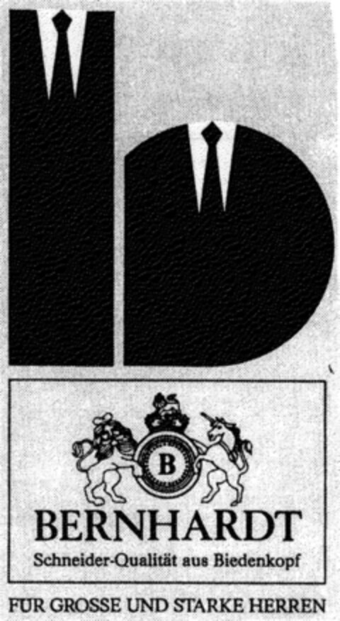 BERNHARDT SCHNEIDER-Qualität aus Biedenkopf Logo (DPMA, 09.01.1987)