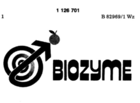 BIOZYME Logo (DPMA, 10/19/1987)