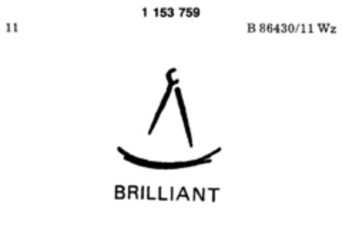 BRILLIANT Logo (DPMA, 20.01.1989)