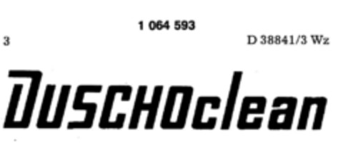 DUSCHOclean Logo (DPMA, 25.08.1983)