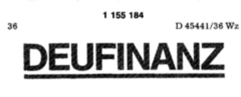 DEUFINANZ Logo (DPMA, 29.10.1988)