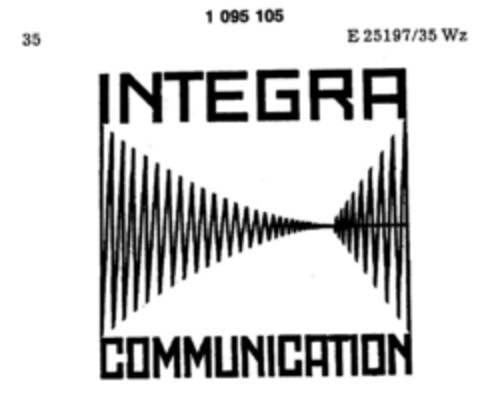 INTEGRA COMMUNICATION Logo (DPMA, 28.06.1985)