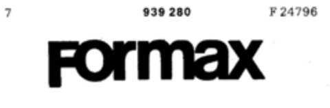 Formax Logo (DPMA, 19.10.1973)