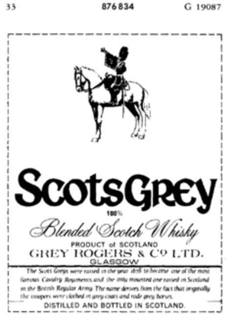 Scots GREY Logo (DPMA, 09/24/1969)