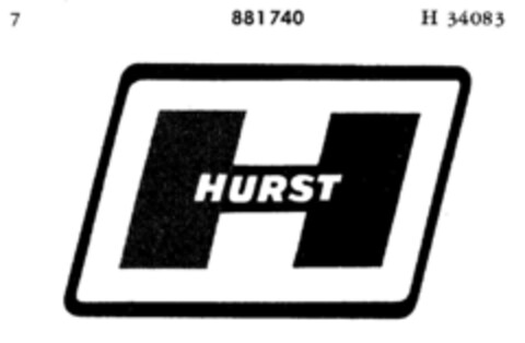 HURST Logo (DPMA, 25.02.1970)