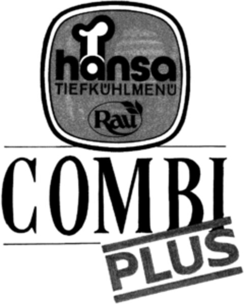 hansa TIEFKÜHLMENÜ  COMBI PLUS Logo (DPMA, 02.03.1993)