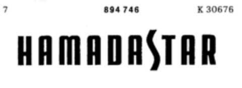 HAMADASTAR Logo (DPMA, 07.01.1970)
