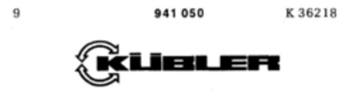 KÜBLER Logo (DPMA, 08.02.1975)