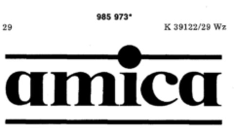 amica Logo (DPMA, 31.12.1977)