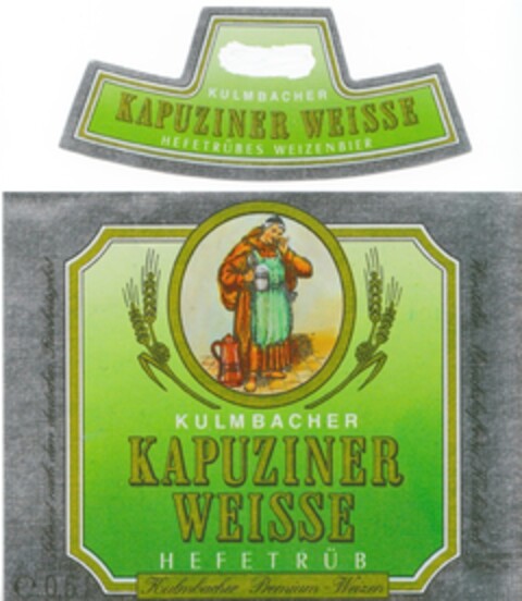 KULMBACHER KAPUZINER WEISSE HEFETRÜBES WEIZENBIER Logo (DPMA, 31.07.1989)