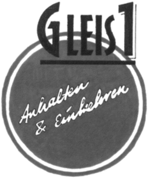 GLEIS 1 Logo (DPMA, 01/24/1992)