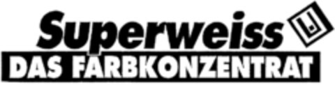 SUPERWEISS DAS FARBKONZENTRAT Logo (DPMA, 02/13/1992)