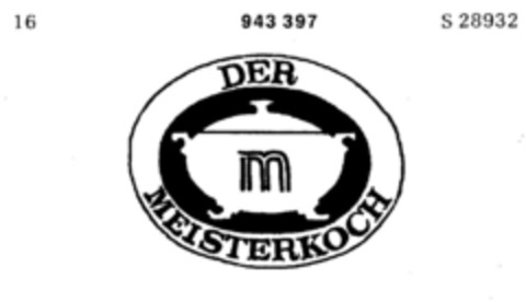 M DER MEISTERKOCH Logo (DPMA, 13.06.1975)