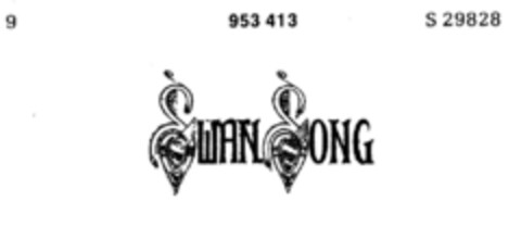 SWAN SONG Logo (DPMA, 14.04.1976)