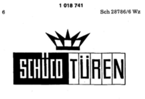 SCHÜCO TÜREN Logo (DPMA, 23.10.1980)