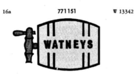 WATNEYS Logo (DPMA, 20.11.1961)