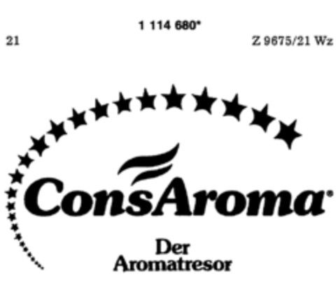 ConsAroma Der Aromatresor Logo (DPMA, 27.08.1987)