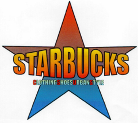 STARBUCKS CLOTHINGSHOESURBANSTYLE Logo (DPMA, 09/19/2001)