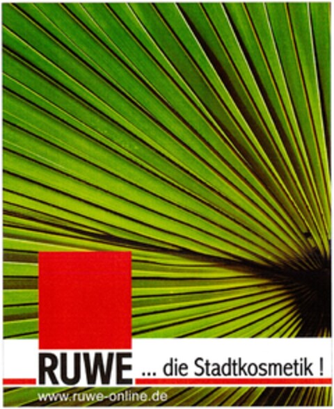 RUWE ... die Stadtkosmetik! Logo (DPMA, 04/02/2008)