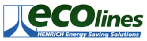 ecolines HENRICH Energy Saving Solutions Logo (DPMA, 26.08.2011)