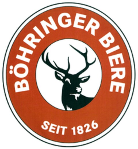 BÖHRINGER BIERE SEIT 1826 Logo (DPMA, 10.04.2013)