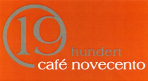 19 hundert café novecento Logo (DPMA, 02/27/2014)