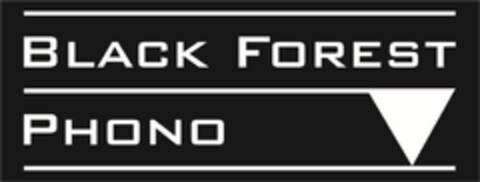 BLACK FOREST PHONO Logo (DPMA, 08/08/2017)