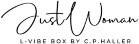 JustWoman L-VIBE BOX BY C. P. HALLER Logo (DPMA, 06.12.2022)