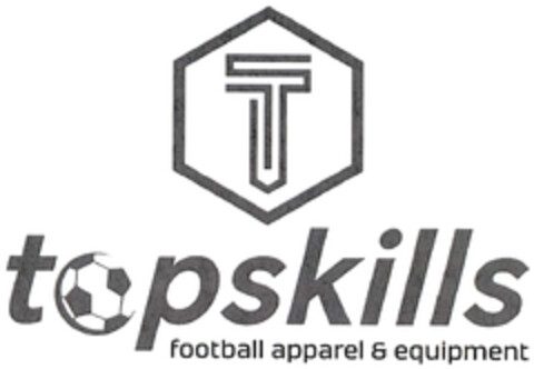 T topskills football apparel & equipment Logo (DPMA, 12.04.2023)