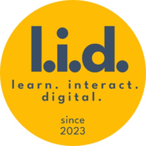 l.i.d. learn. interact. digital. since 2023 Logo (DPMA, 05.04.2024)