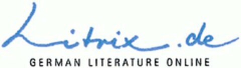 Litrix.de GERMAN LITERATURE ONLINE Logo (DPMA, 12/01/2003)