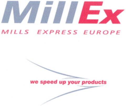 MillEx MILLS EXPRESS EUROPE we speed up your products Logo (DPMA, 08.01.2007)