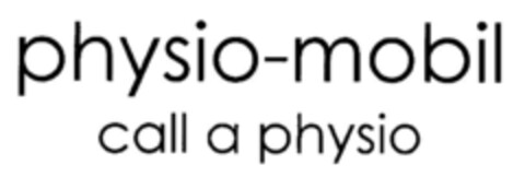 physio-mobil call a physio Logo (DPMA, 20.05.1999)