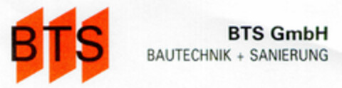 BTS GmbH BAUTECHNIK + SANIERUNG Logo (DPMA, 22.07.1999)