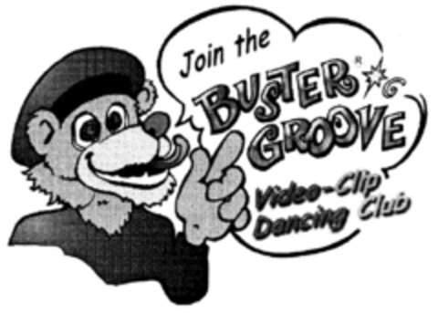 Join the BUSTER GROOVE Video-Clip Dancing Club Logo (DPMA, 29.07.1999)