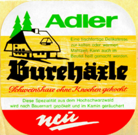 Adler Burehäxle Logo (DPMA, 05/10/1972)