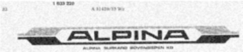 ALPINA Logo (DPMA, 07.03.1979)