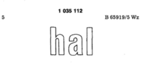 hal Logo (DPMA, 03.06.1980)