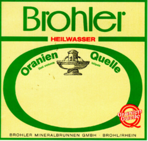 Brohler HEILWASSER Logo (DPMA, 23.07.1981)