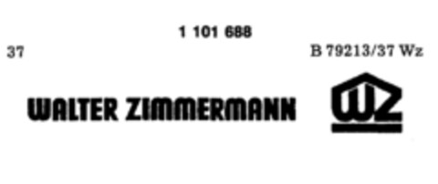 WALTER ZIMMERMANN WZ Logo (DPMA, 11.04.1986)