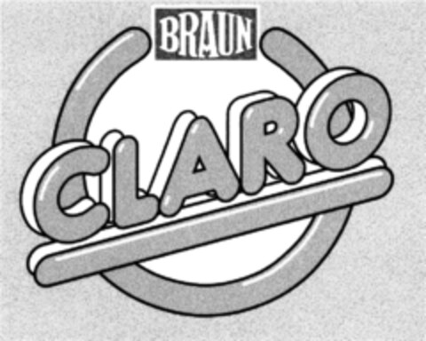 BRAUN CLARO Logo (DPMA, 23.04.1992)