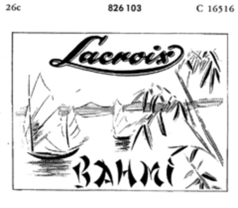 Lacroix BAHMI Logo (DPMA, 30.08.1965)