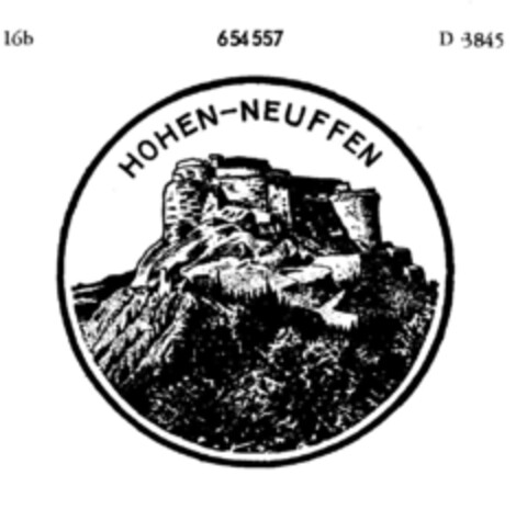 HOHEN-NEUFFEN Logo (DPMA, 01.06.1953)