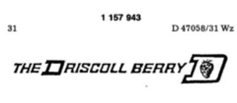 THE DRISCOLL BERRY Logo (DPMA, 21.09.1989)