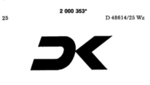 DK Logo (DPMA, 10/20/1990)