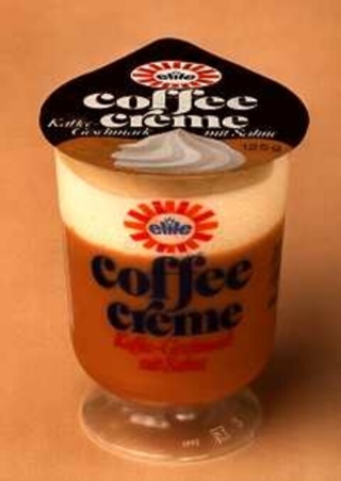 elite coffee creme Kaffee-Geschmack mit Sahne Logo (DPMA, 04/23/1983)